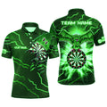 Custom Thunder Green Eagle Dart Team Shirt Men's Polo Shirt S-5XL