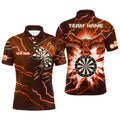 Personalized Thunder Orange Eagle Dart Shirt Men's Polo Shirt S-5XL