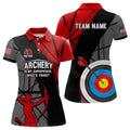 Custom Personalized 3D Target Archery Silhouette Archer Women's Polo Shirts S-5XL