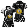 Custom Name Billiard 9 Ball Pool Team Polo Glass Break Women's Polo Shirts S-5XL