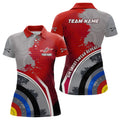 Custom Aim Shoot Swear Repeat Archery Red Grey Women's Polo Shirts S-5XL