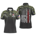 Personalized Green Camouflage Archery Men's Polo Shirt S-5XL