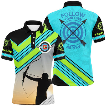 Personalized The Archer Follow Your Own Arrow Archery Men's Polo Shirt S-5XL