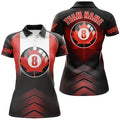 Custom 8 Ball Canadian Flag Canada Billiard Polo Shirts Women's Polo Shirts S-5XL