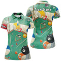 Custom Billiard Game 3D Full Print Polo Shirts for Women's Polo Shirts S-5XL