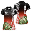 Custom Dartboard Red Version Dart League Shirt Women 3D Polo Shirt Size S-5XL
