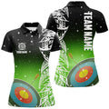 Custom Personalized 3D Target Archery Galaxy Pattern Women's Polo Shirts S-5XL