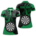 Custom Personalized Green Darts Fire Best Darts For Women's Polo Shirts S-5XL