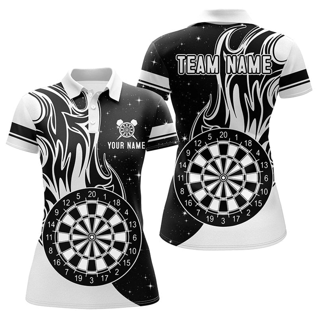 Custom Personalized White Darts Fire Best Darts For Women's Polo Shirts S-5XL