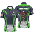 Personalized Green 8 Ball Pool Billiard Polo Shirt Men's Polo Shirt S-5XL