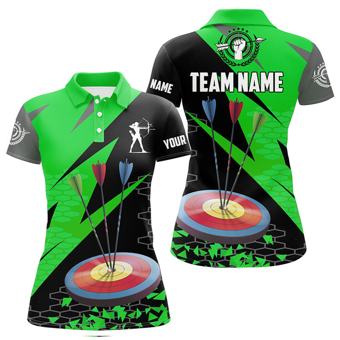 Custom Archery Arrows 3D for Custom Hunting Bow Women's Polo Shirts S-5XL
