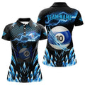 Custom Personalized Lightning 10 Ball Billiard Team Polo Women's Polo Shirts S-5XL
