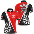 Personalized Retro Darts Board Custom Team Jersey Uniform Men's Polo Shirt S-5XL