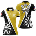 Custom Personalized Retro Darts Board Team Uniform Darts Women's Polo Shirts S-5XL