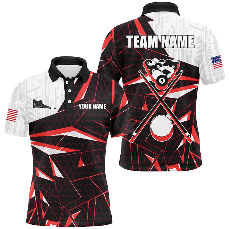 Best Billiard Jerseys for Men Custom Polo Shirt Size S-5XL Men's Polo Shirt