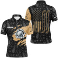 Custom Retro American Flag Golf Polo Men's Polo Shirt S-5XL