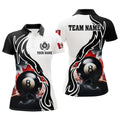 Personalized 3D 8 Ball Pool Smoke Canada Flag Patriotic Women's Polo Shirts S-5XL