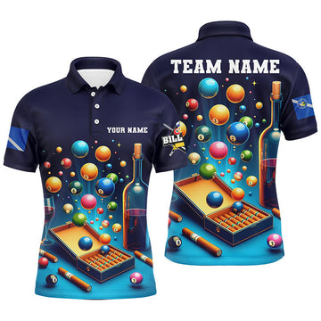 Personalized Billiard Games Las Vegas Flag Polo Shirt Men's S-5XL