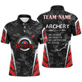 Personalized Archery Target Vintage Style Custom Men's Polo Shirt S-5XL