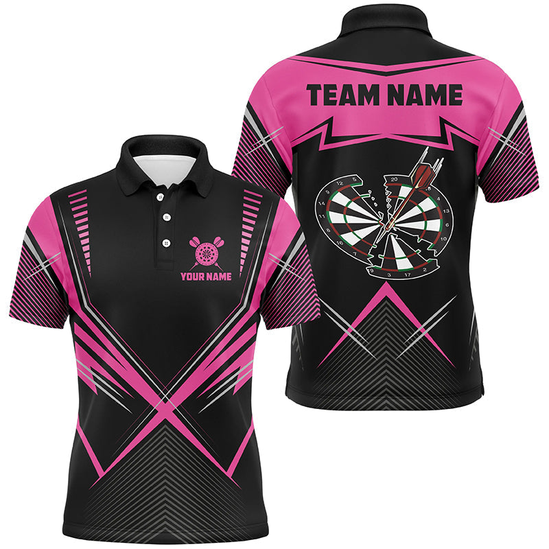 Funny Crack Darts Board Custom Men's Polo Shirt Size S-5XL