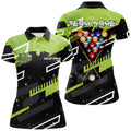 Custom Personalized Galaxy 8 Ball Billiards Shirt Design Women's Polo Shirts S-5XL