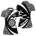 Custom Tribal Pattern Darts Team Shirt Unique Design Women's Polo Shirts S-5XL
