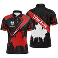 Personalized Canadian Leaf Vintage Style Dart Shirt Men's Polo Shirt S-5XL