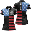 Custom Name US Archery Shirt With Flag For Team Women's Polo Shirts S-5XL