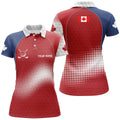 Custom Personalized Canada Patriotic Golf Shirt Women's Polo Shirts S-5XL