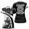 Custom Name Archery Player Shirt with Funny Saying Women's Polo Shirts S-5XL