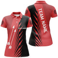 Custom Archery Polo Shirts With Name Red Black Design Women's Polo Shirts S-5XL