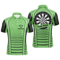 Personalized Black Green Dartboard Polo Men's Polo Shirt S-5XL