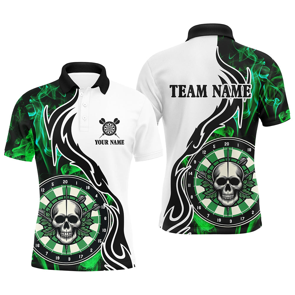 Green Darts Board Smoke Custom Men Darts Polo Shirt S-5XL Men's Polo Shirt