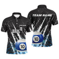 Grunge 10 Ball Pool Sport Jersey Custom Men Billiard Polo Shirt S-5XL