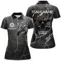 Custom Skull Grunge Darts Shirt for Team Women's Polo Shirts S-5XL
