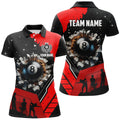 Custom Purple 8 Ball Pool Crack Team League Billiard Women's Polo Shirts S-5XL