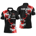 Custom Billiard 8 Ball Canada Flag Smoke Personalized Men's Polo Shirt S-5XL