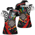 Custom Dartboard with Name Unique Darts Team Women's Polo Shirts S-5XL