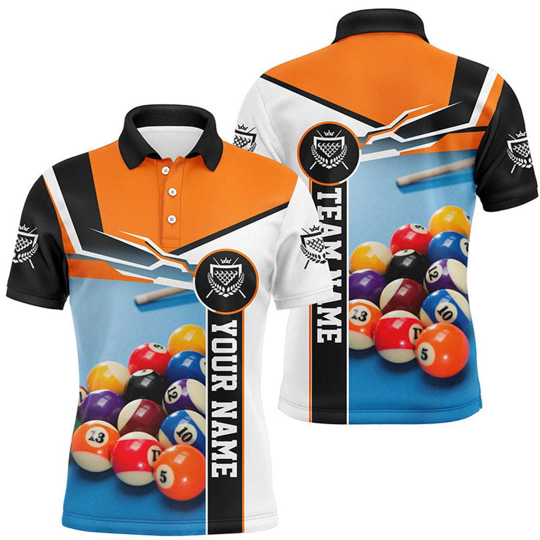 Custom Billiards Game 3D Printed Shirt Best Gift Men's Polo Shirt S-5XL
