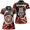 Custom Red Archery Team Shirts Personalized Women's Polo Shirts S-5XL