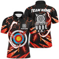Personalized Red Thunder Archery Mode On Men's Polo Shirt S-5XL