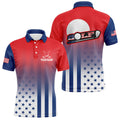 Personalized Patriotic US Flag Golf Polo Shirt for Men Men's Polo Shirt S-5XL