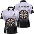 Personalized Lightning Thunder Dartboard Darts Jersey Men's Polo Shirt S-5XL