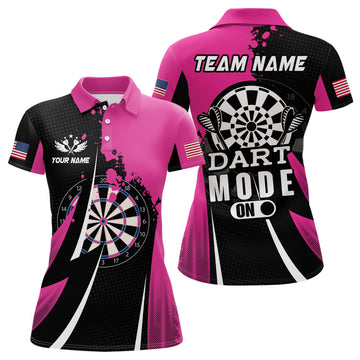 Custom Pink Dart Mode On Unique Mother's Day Gift Women's Polo Shirts S-5XL