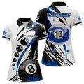 Custom Billiard 8 Ball 10 Ball Team Name Shirt Women's Polo Shirts S-5XL