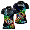 Custom 3D Colorful Frozen Ice Darts Shirt for Team Women's Polo Shirts S-5XL