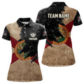 Custom Retro Florida Flag Billiard Uniform Patriotic Women's Polo Shirts S-5XL