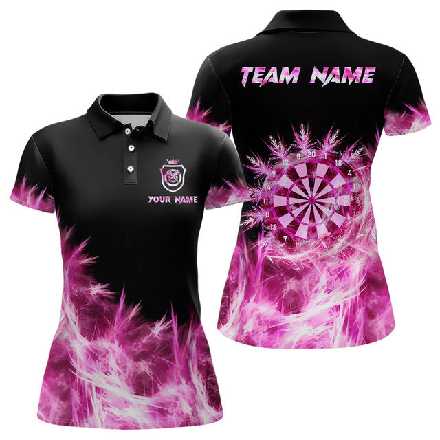 Custom Icy Pink Light Shirts for Team Darts with Women's Polo Shirts S-5XL