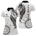 Custom Name Tribal Archery Team Shirt Design White Women's Polo Shirts S-5XL