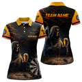 Custom Funny Death Skull Beer Darts Polo Shirts For Women S-5XL